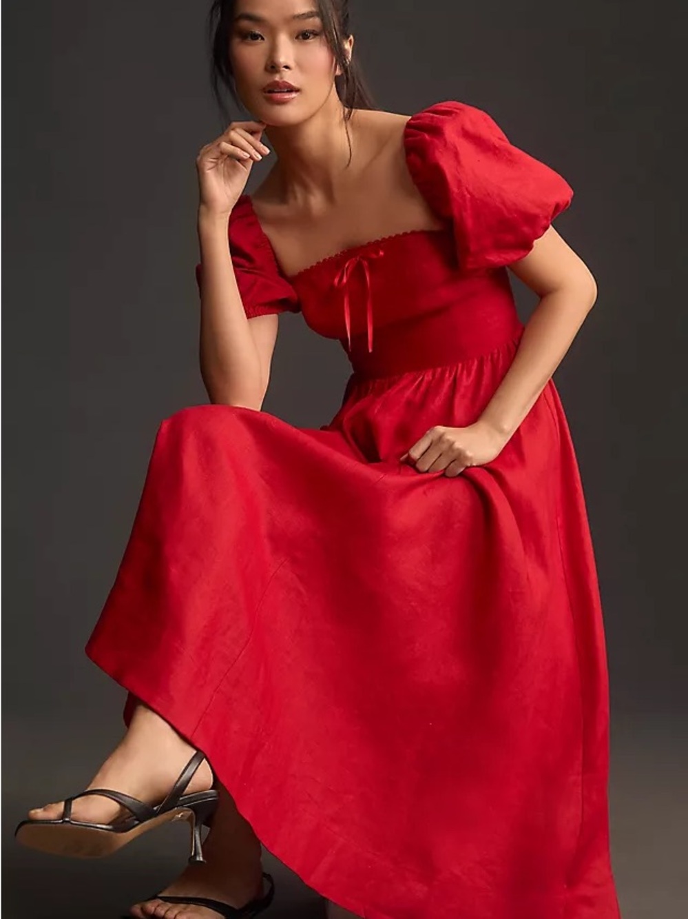 Reformation Marella Linen Dress